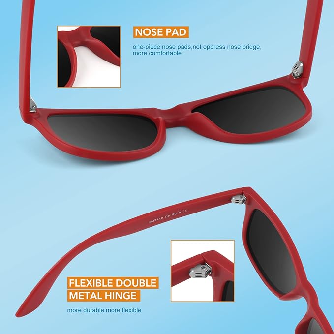 Classic 80's Retro Polarized Sunglasses - Jamie | Kalsten
