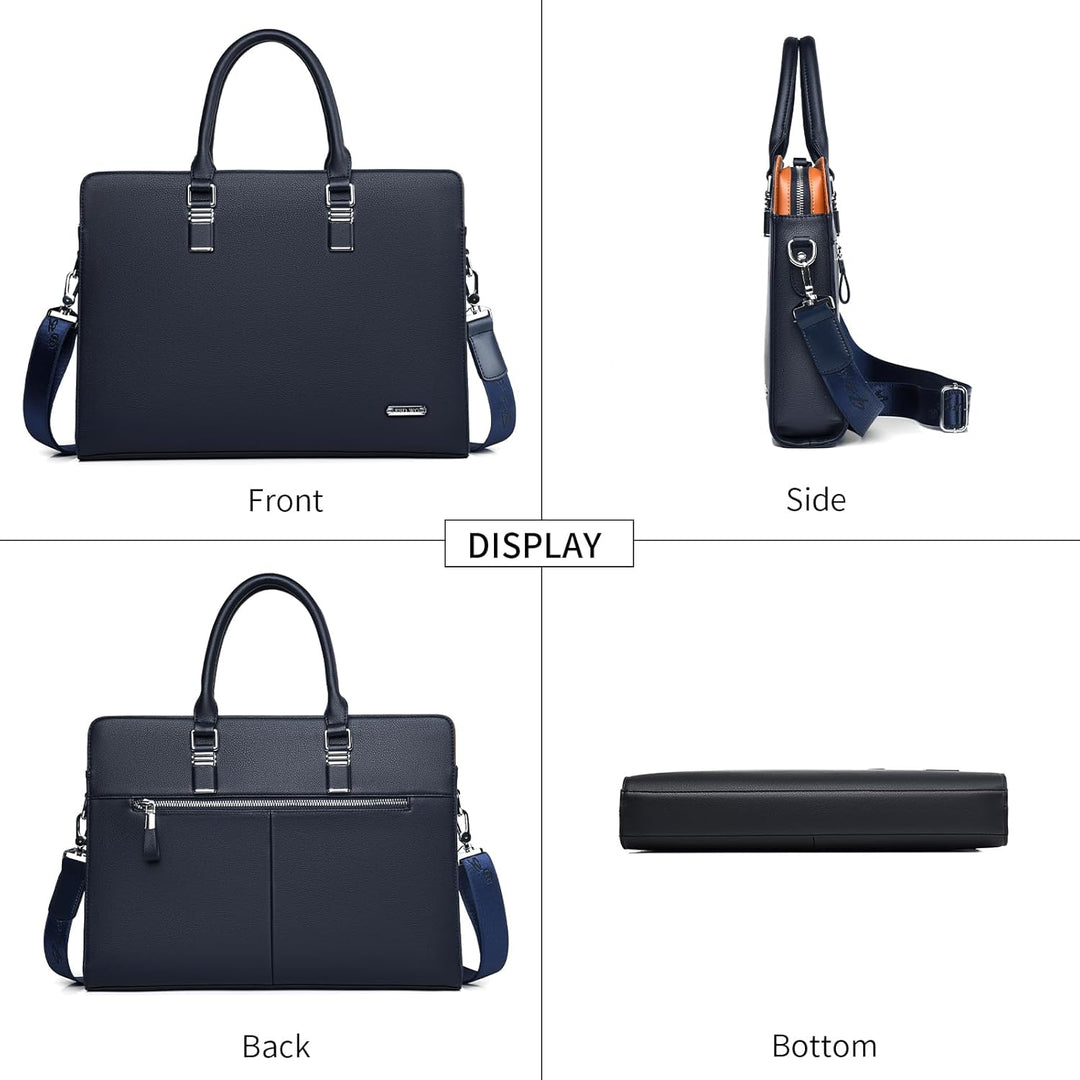 Genuine Leather Multi-Compartment Business Briefcase for Professionals | Kalsten