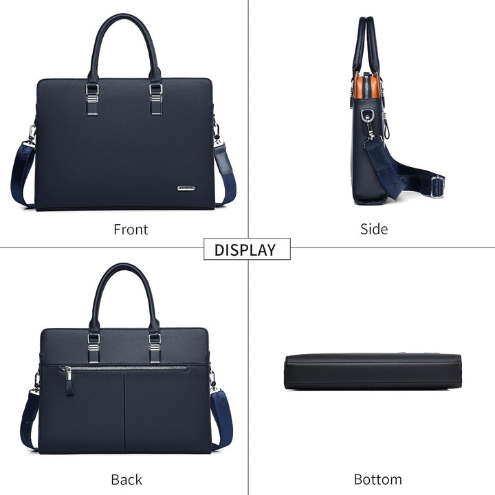 Genuine Leather Multi-Compartment Business Briefcase for Professionals | Kalsten