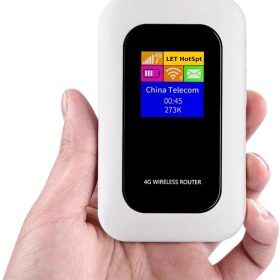 Kalsten | Portable 5G Wi-Fi Router | Secure, High-Speed Connection for Travel & Home Use