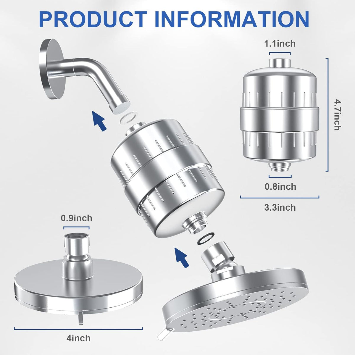 BowLift | Filtered Showerhead – Naturally Enhances Skin Radiance & Hair Health