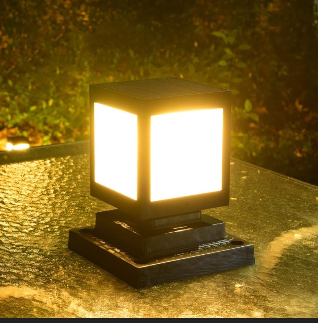 Skanto | Square Solar LED Garden Lamp – Decorative Outdoor Lighting for Paths and Patios