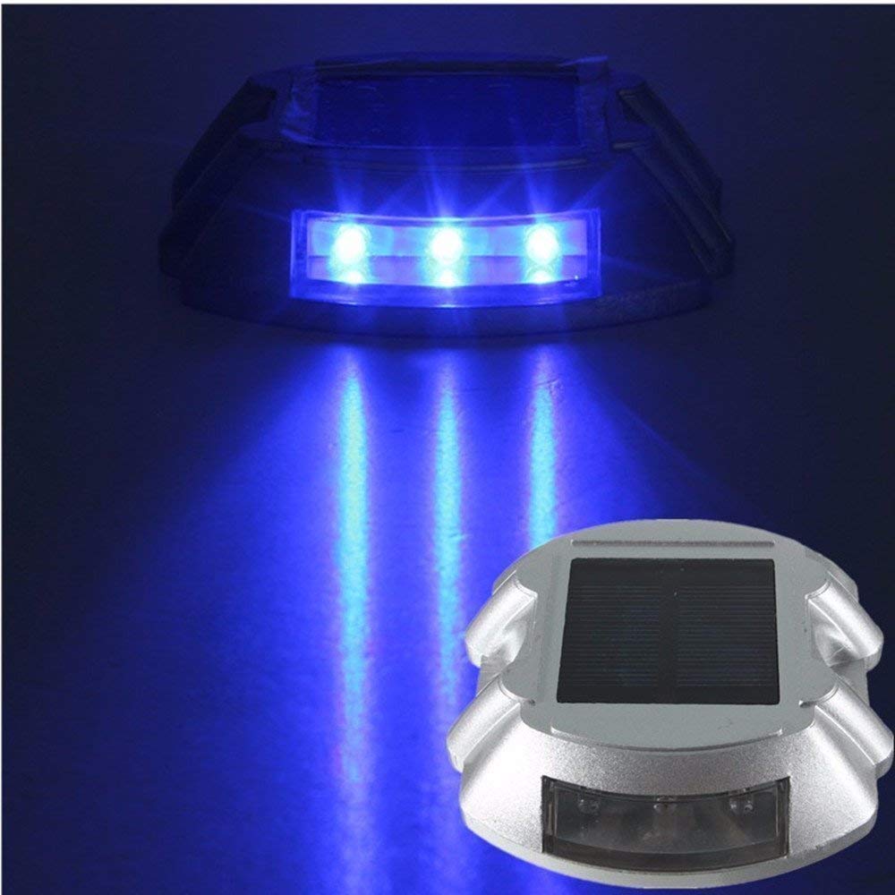 Blue Solar Garden Path Lights – 4 Pack