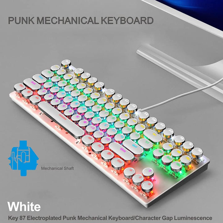 Kalsten | 87-Key Mechanical Gaming Keyboard RGB Backlit Blue Switch