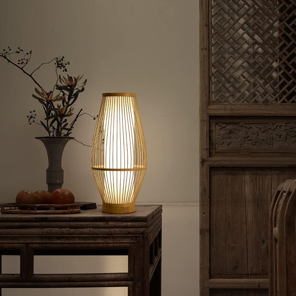 Zen-Inspired Bamboo Table Lamp for Bedroom and Living Room | Kalsten