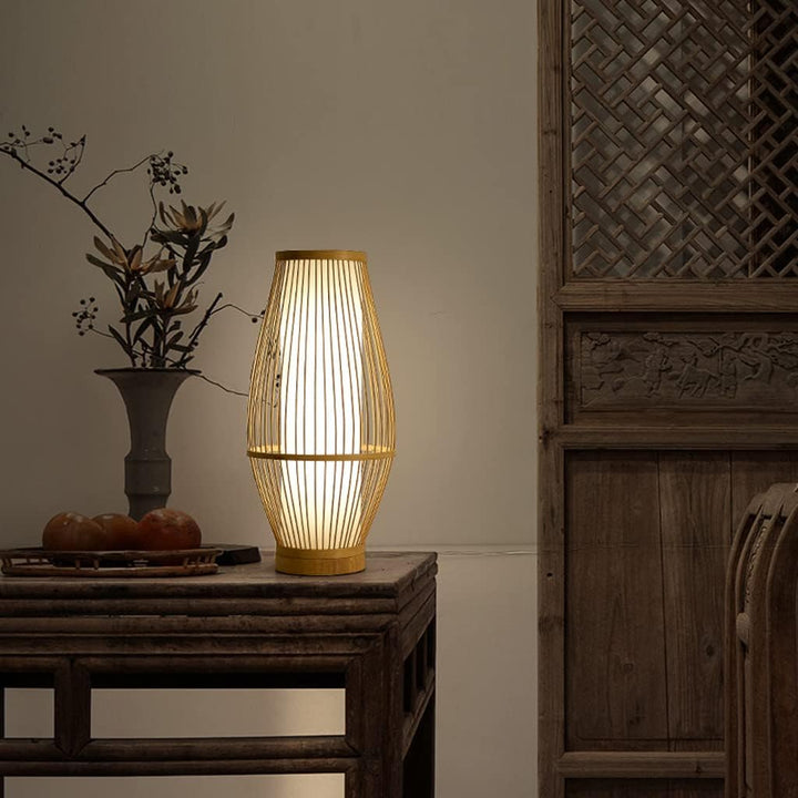 Zen-Inspired Bamboo Table Lamp for Bedroom and Living Room | Kalsten