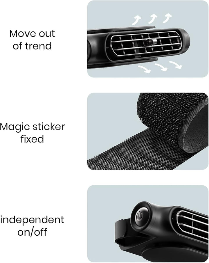 Kalsten | 3 Speeds USB Car Cooling Fan & Headrest Mount – AutoBreeze (1+1 FREE)