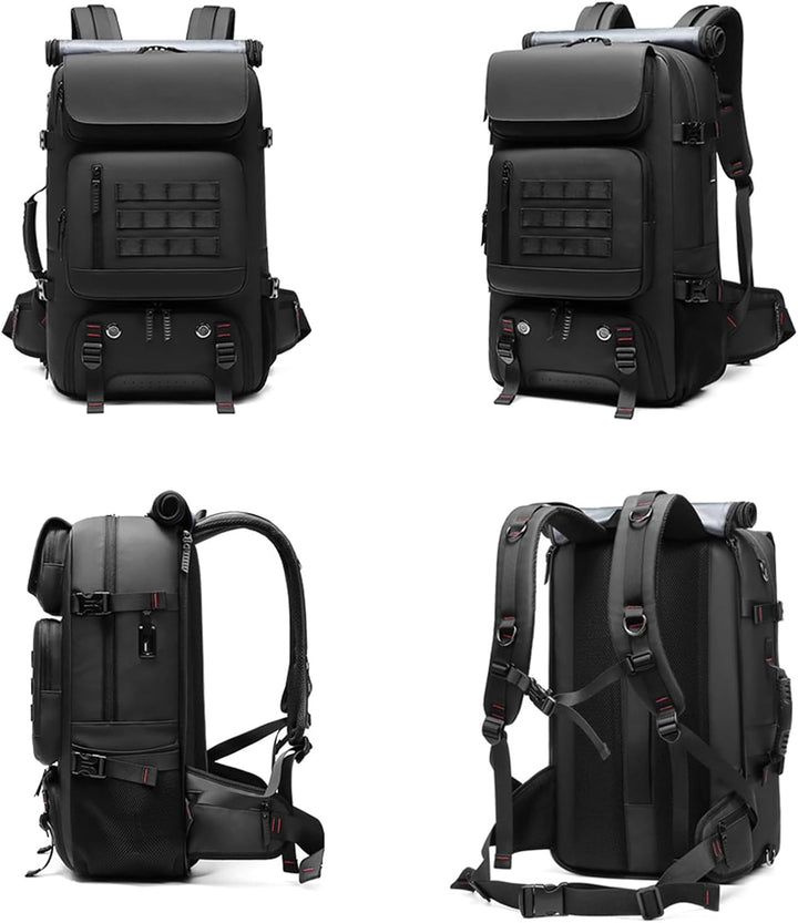50L Waterproof Travel Backpack with Shoe Compartment & USB Port | Kalsten
