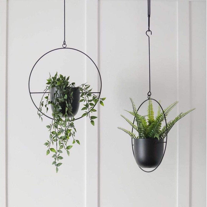 HaloRing Hanging Plant Holder – Metal Hanging Planter for Indoor and Outdoor | Kalsten