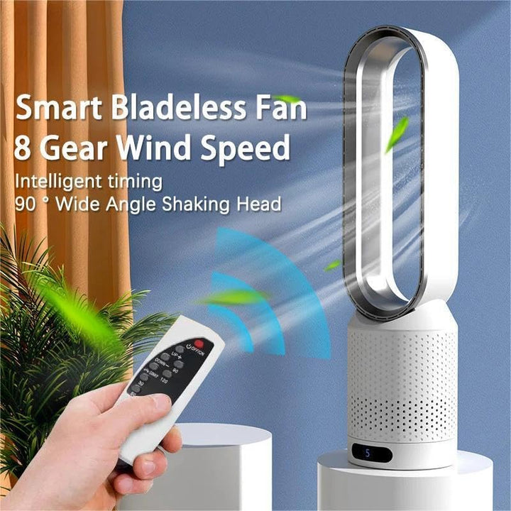 Portable Bladeless Fan with Air Purification and Remote Control | Kalsten