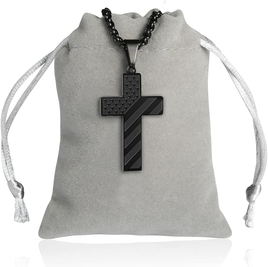 Kalsten | IronPride Cross American Flag Cross Necklace