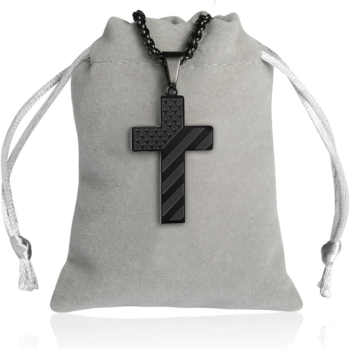 Kalsten | IronPride Cross American Flag Cross Necklace