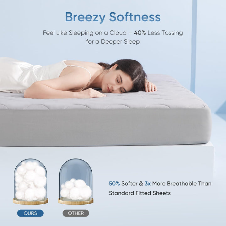 Stay Cool with Q-Max 0.5 — The Ultimate  3.0 Cooling Fitted Sheet by Elegear | Kalsten