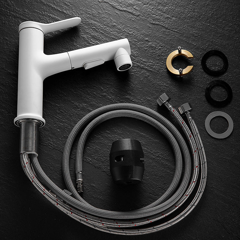 Kalsten | Pull-Out Basin Mixer Single-Lever Bathroom Faucet 1-Hole Basin Mixer