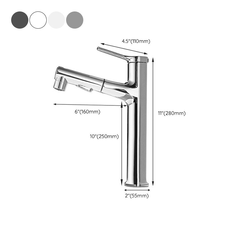 Kalsten | Pull-Out Basin Mixer Single-Lever Bathroom Faucet 1-Hole Basin Mixer