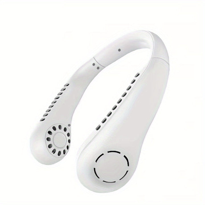 1Pc New Mini Neck Fan Portable Bladeless Hanging Neck Rechargeable Air Cooler 3 Speed Mini Summer Sports Fans | Kalsten
