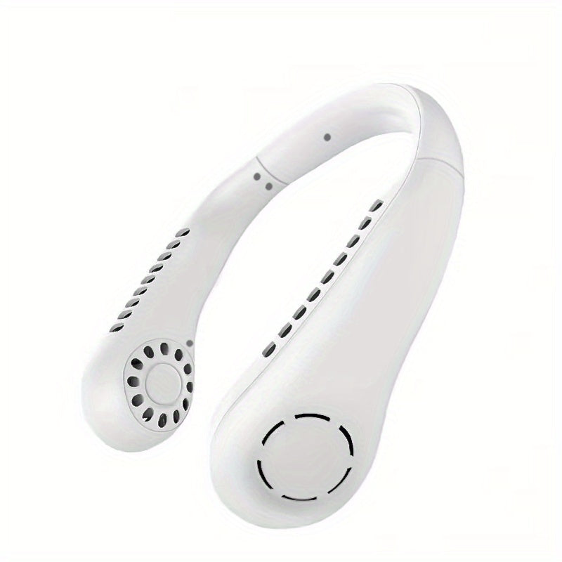 1Pc New Mini Neck Fan Portable Bladeless Hanging Neck Rechargeable Air Cooler 3 Speed Mini Summer Sports Fans | Kalsten