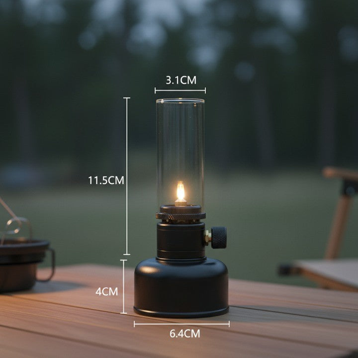 Mini Gas Flame Torch Table Lamp | Kalsten
