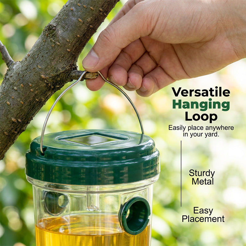 Solar powered wasp trap with LED lure | Kalsten