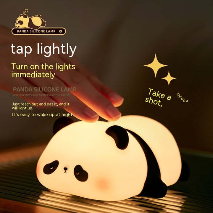 Panda Night Lights For Kids Cute Animal Silicone Timing Rechargeable Lamp Cartoon Panda Bedroom Decoration Kids Boys Girls Gift | Kalsten
