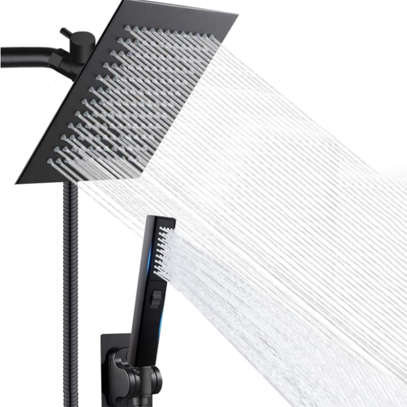 Kalsten | Traditional Square Dual Shower Heads Metal Wall Mounted Dual Shower Heads