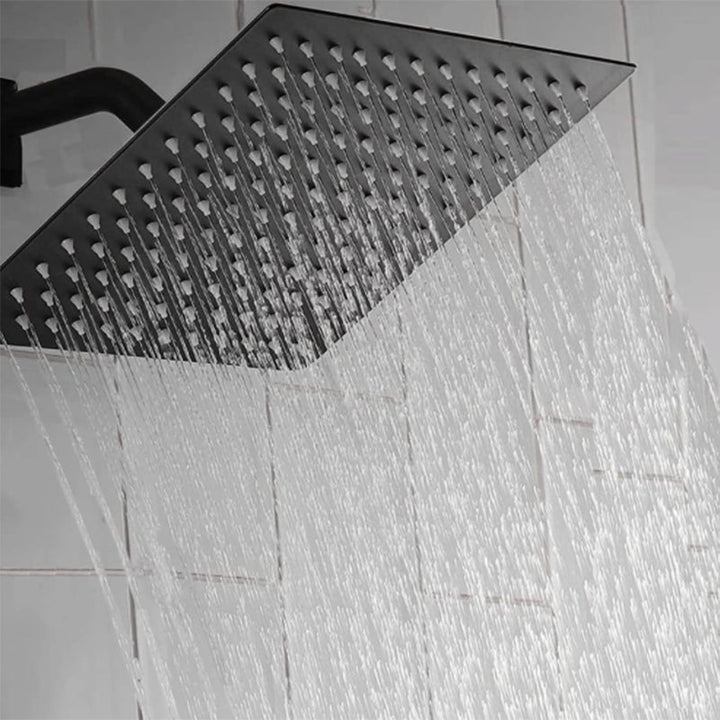 Kalsten | Traditional Square Dual Shower Heads Metal Wall Mounted Dual Shower Heads