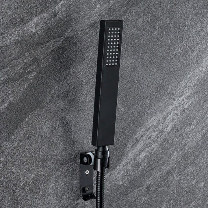 Kalsten | Traditional Square Dual Shower Heads Metal Wall Mounted Dual Shower Heads