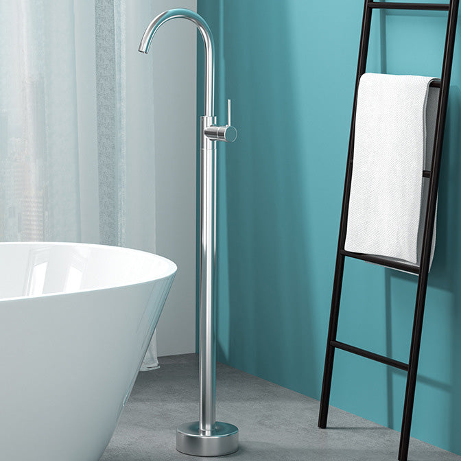 BowLift | Modern Freestanding Bathtub Faucet Copper Floor Mounted Freestanding Bathtub Faucet