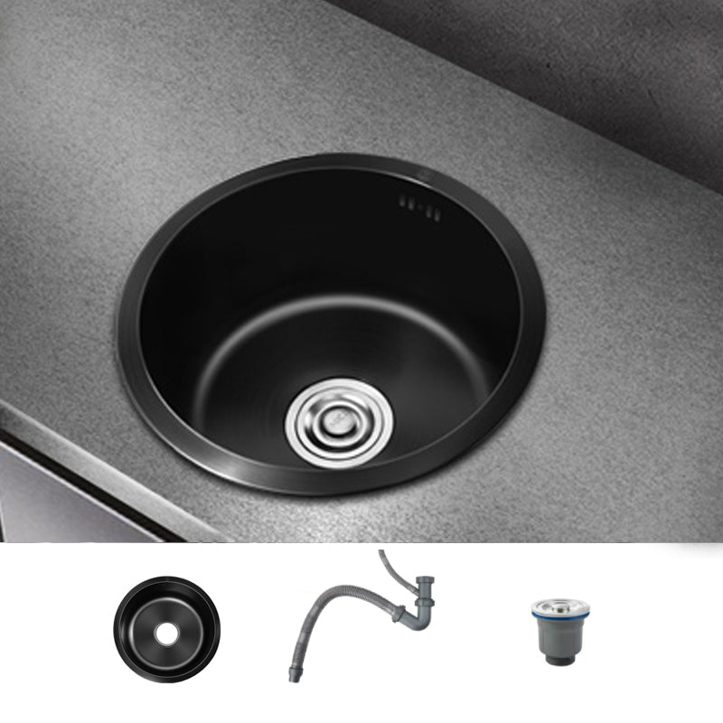BowLift | Classic Round Sink Stainless Steel Built-in Sink Non-Slip Round Basin for the Kitchen