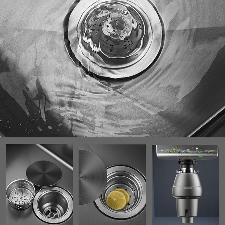 Kalsten | Classic Round Sink Stainless Steel Built-in Sink Non-Slip Round Basin for the Kitchen