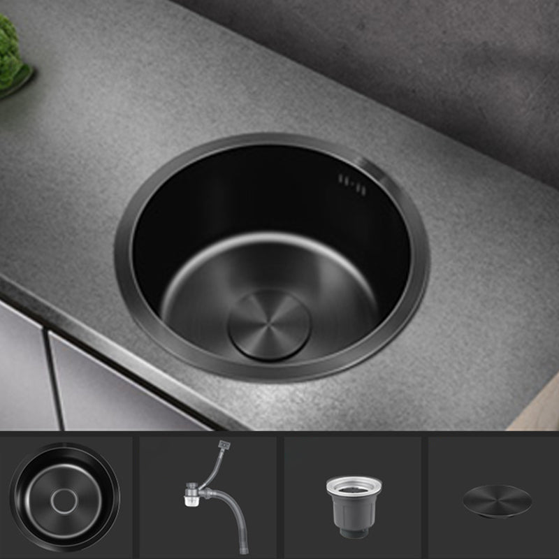 BowLift | Classic Round Sink Stainless Steel Built-in Sink Non-Slip Round Basin for the Kitchen