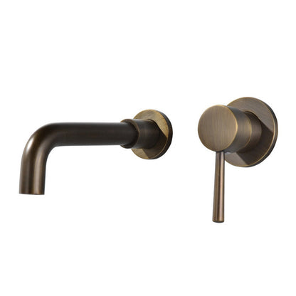 BowLift | Industrial bathroom faucet brass lever handles 2-hole faucets wall-mounted faucet