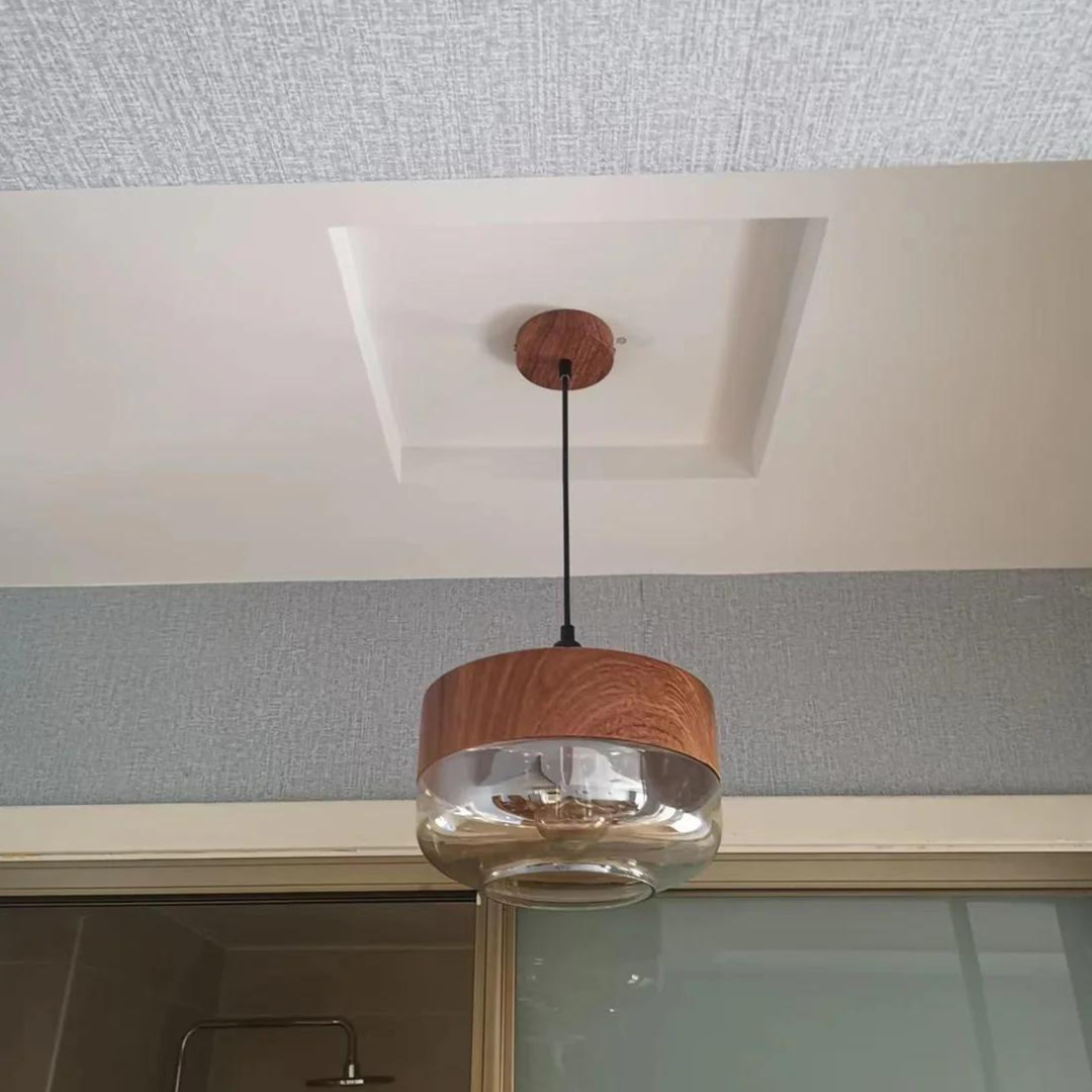 Stylish Scandinavian Wooden Ceiling Lamp - NordLuna | Kalsten