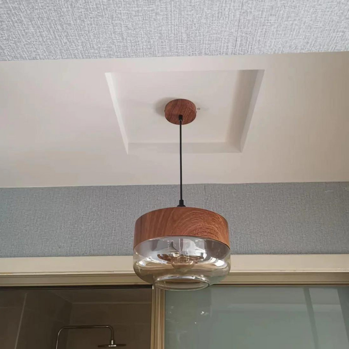 Stylish Scandinavian Wooden Ceiling Lamp - NordLuna | Kalsten