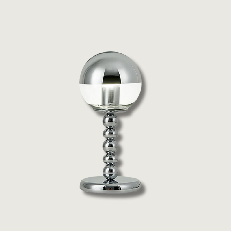 MirrorGlow – Minimalist Chrome Table Lamp | Kalsten