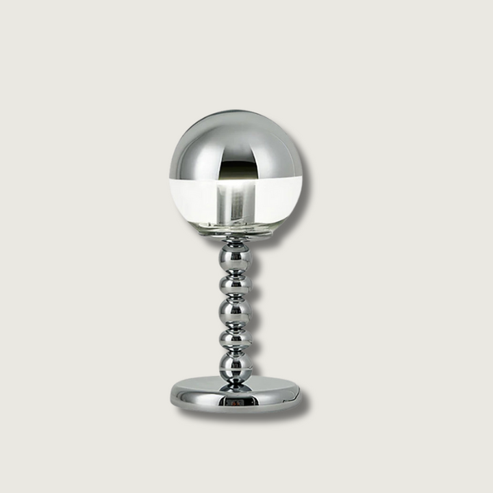 MirrorGlow – Minimalist Chrome Table Lamp | Kalsten