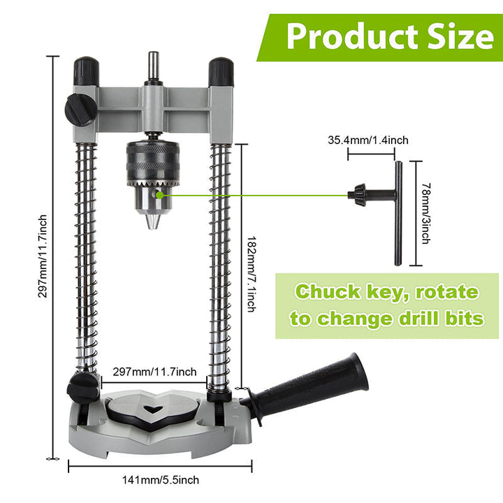 Drill stand with adjustable angle 45–90° | Kalsten