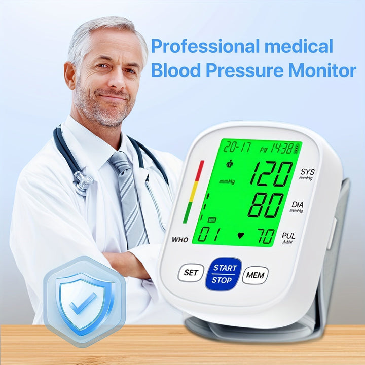 Wrist blood pressure monitor with illuminated display | Kalsten