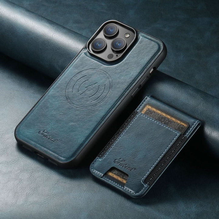 Kalsten | MagVibe Case – Premium Leather Case with Card Holder and Magnetic Stand