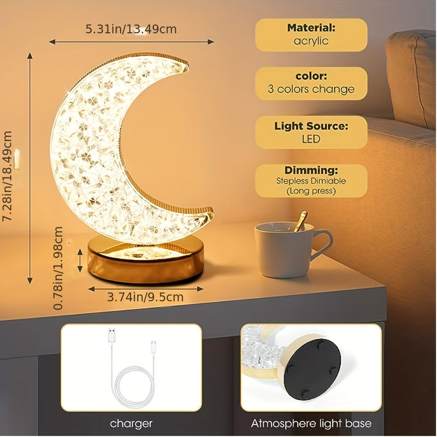 CrystalGlow Lamp - Dimmer Table Lamp with Touch Kalsten