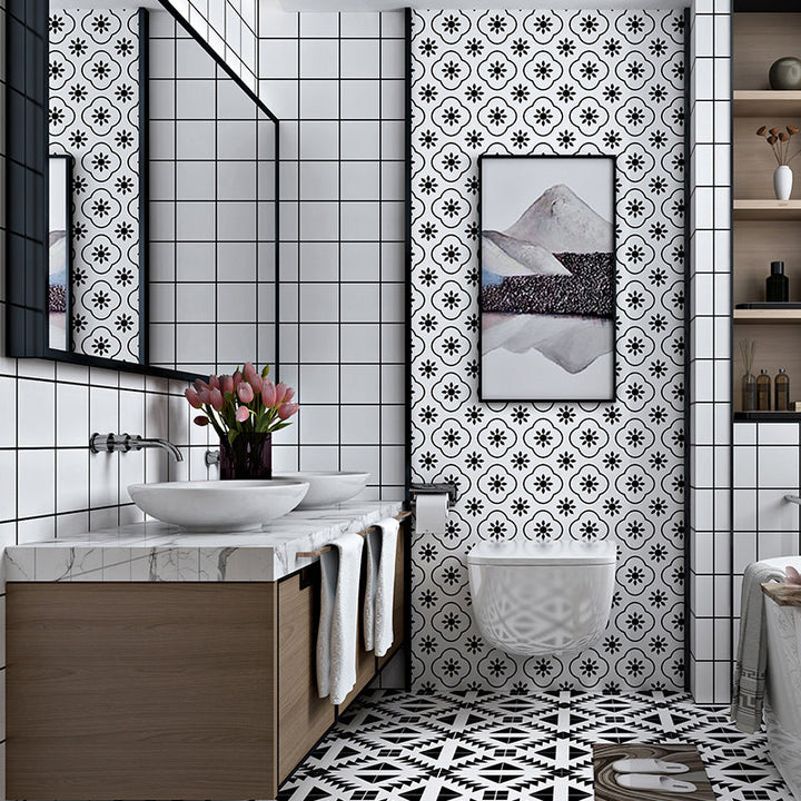 Kalsten | Square Mosaic Tile Peel and Stick Tile for Kitchen and Bathroom