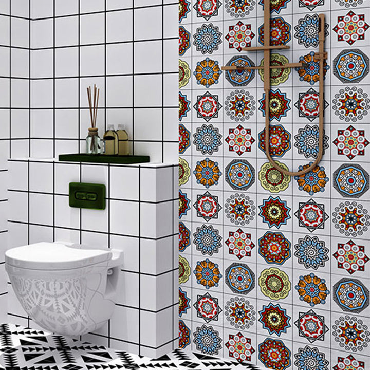 Kalsten | Square Mosaic Tile Peel and Stick Tile for Kitchen and Bathroom