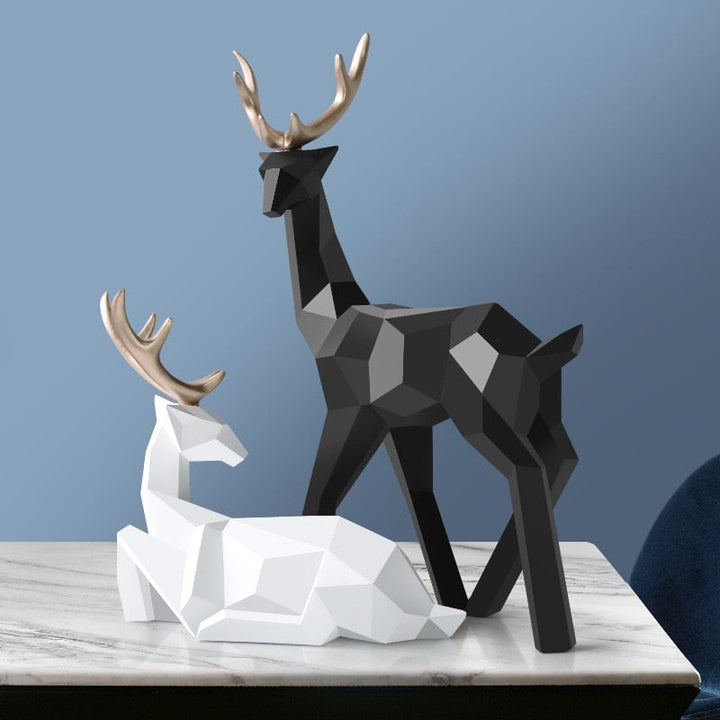 Kalsten | Abstract Deer Figures Pair