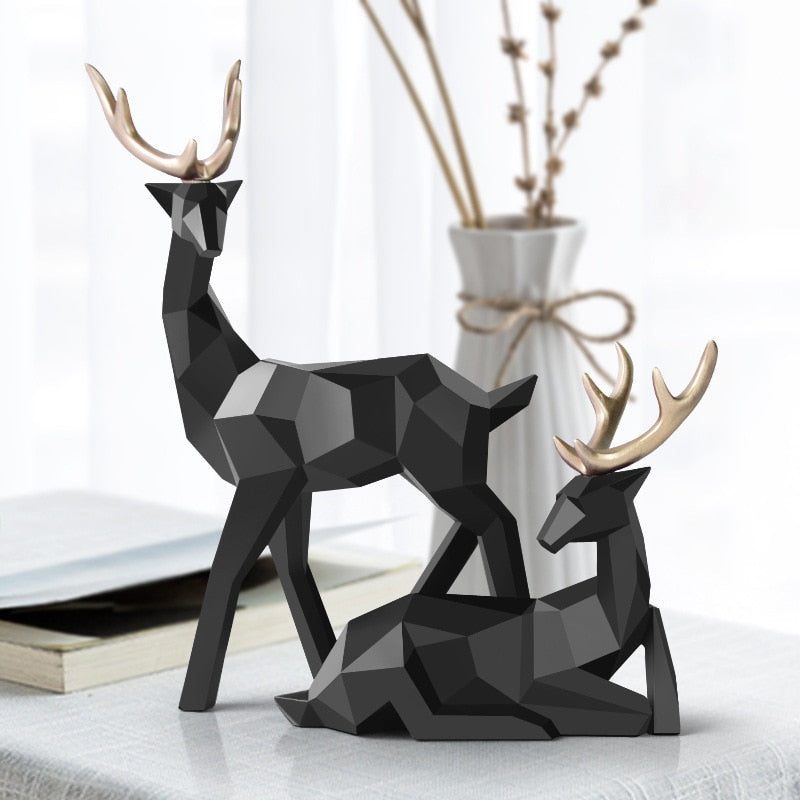 Kalsten | Abstract Deer Figures Pair