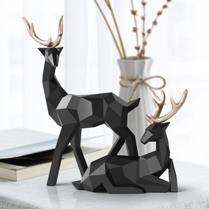 Kalsten | Abstract Deer Figures Pair