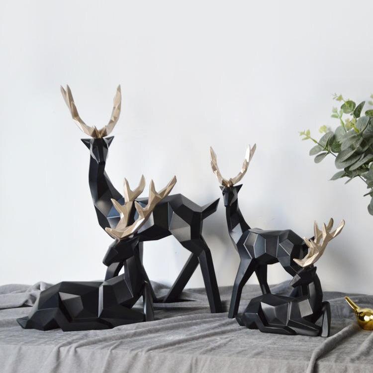 Kalsten | Abstract Deer Figures Pair
