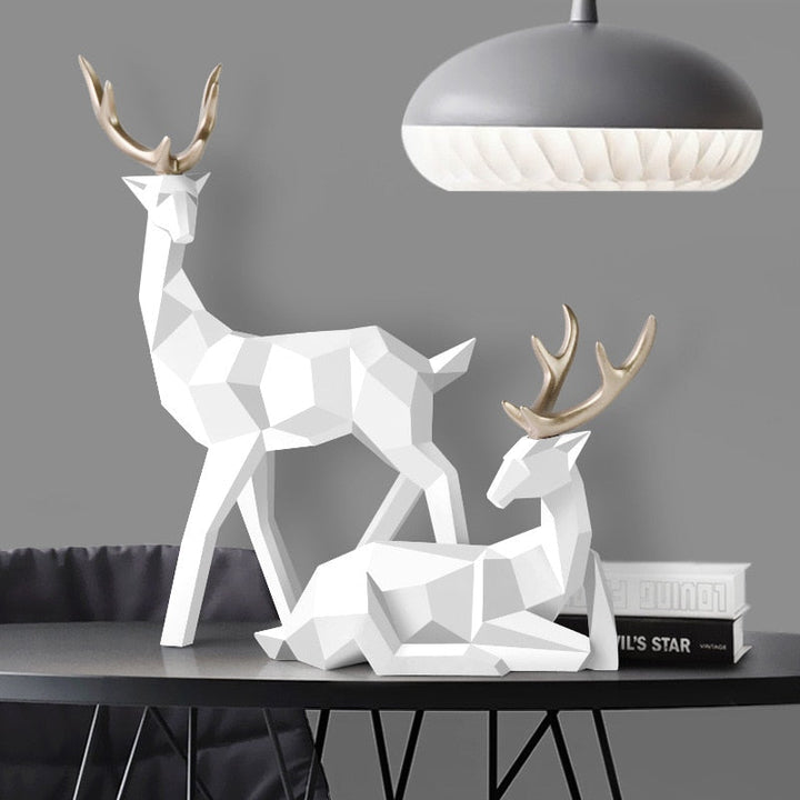 Kalsten | Abstract Deer Figures Pair