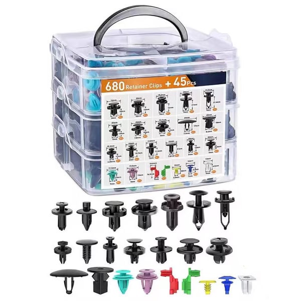 Car Fastening Clips Set 680 Pieces | Kalsten