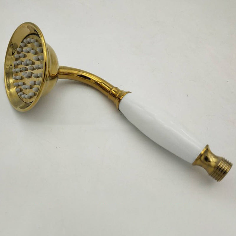 Kalsten | Traditional Handheld Shower Head with Hose Polished Brass Wall Mounted Shower Head