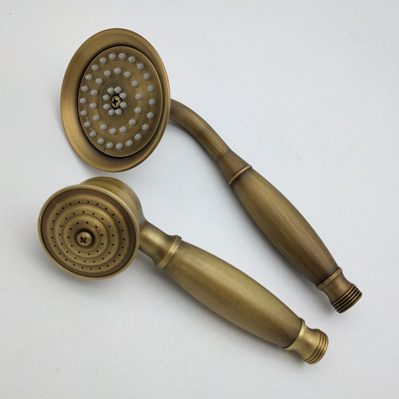 Kalsten | Traditional Handheld Shower Head with Hose Polished Brass Wall Mounted Shower Head